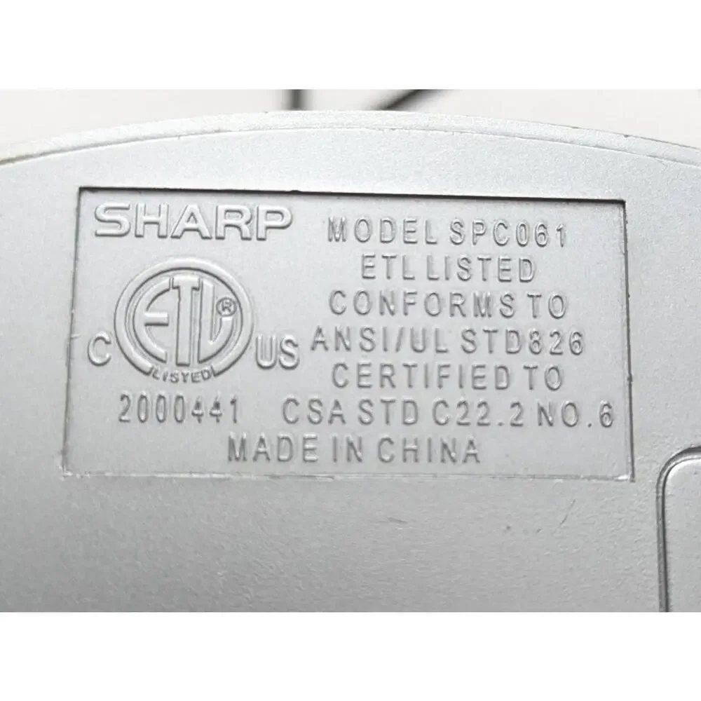 Sharp SPC061 Digital Silver‎ LED Easy Read Alarm Clock Testing Working